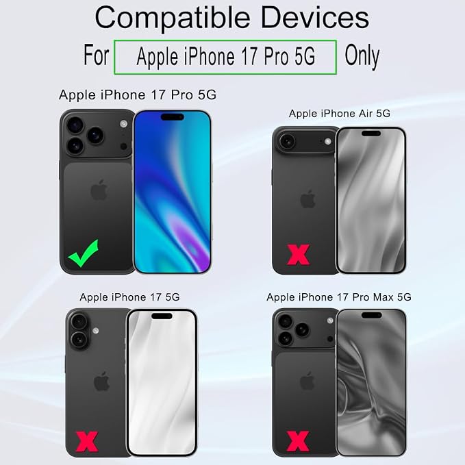 Ibywind for iPhone 17 5G Screen Protector2 Pack9H Hardness Tempered Glass and Camera Lens Protectorwith Alignment FrameFull CoverageBubble FreeFingerprint UnlockScratch Resistant