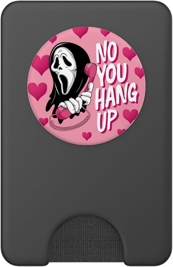 No You Hang Up Ghost Funny Halloween Romance Design PopSockets PopGrip for MagSafe