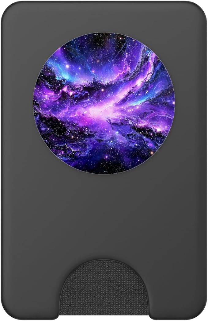 Universe Star Cluster Purple Nebula Space Galaxy PopSockets PopGrip for MagSafe