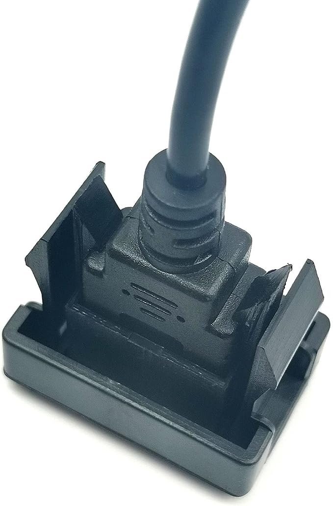 DEVMO Car Dash Flush Mount USB Port Panel Extension Cable Adapter Compatible with to-yota Vios/ALTIS (35 24mm)