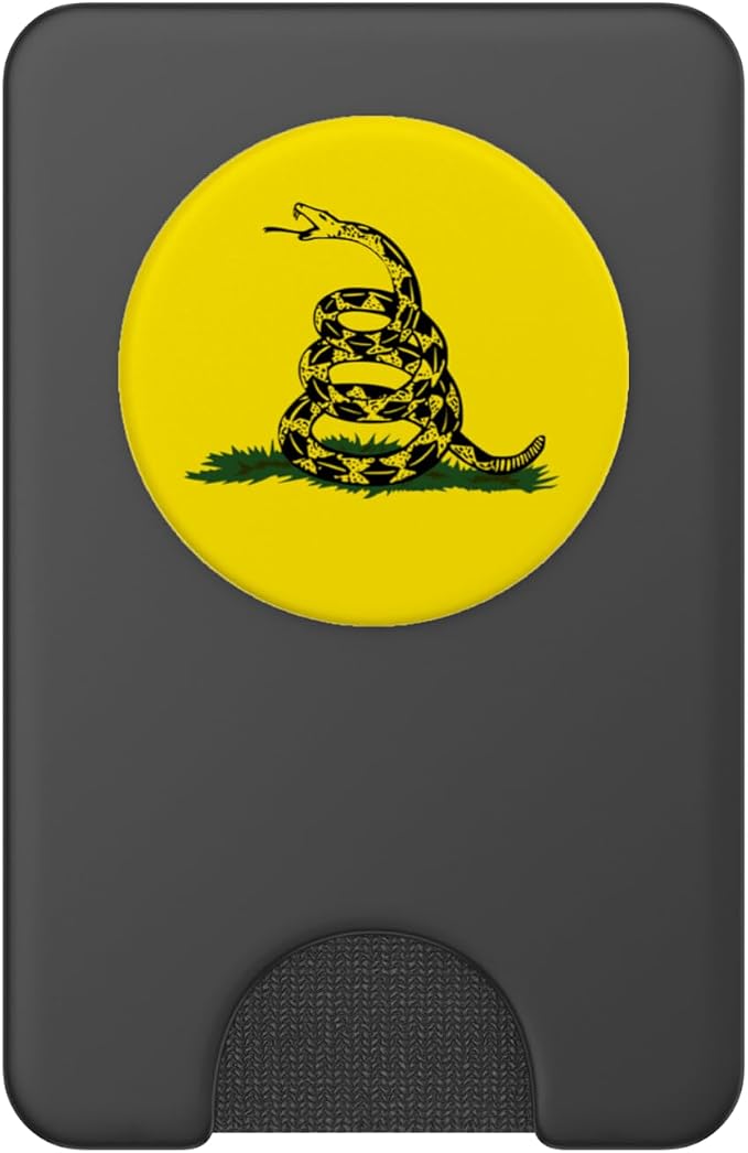 Gadsden Flag Coiled Rattlesnake PopSockets Adhesive PopGrip