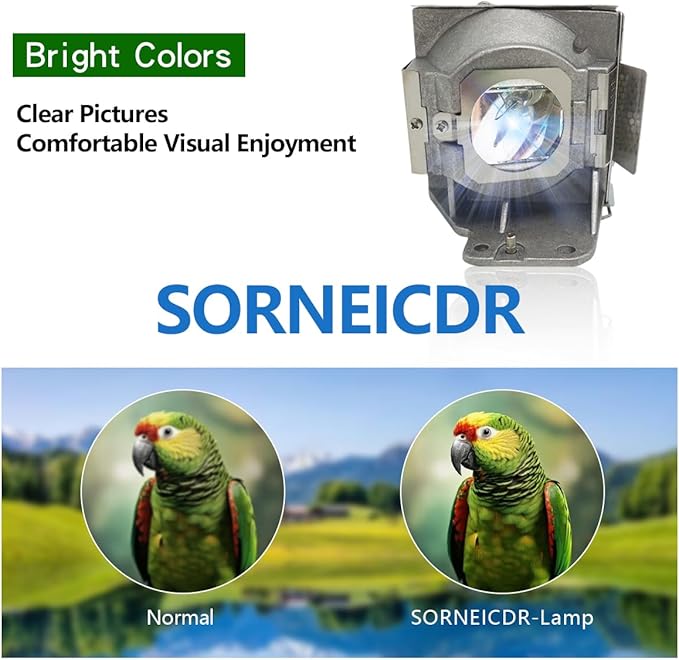 SORNEICDR 5J.J7L05.001/5J.J9H05.001/5J.JAH05.001/MC.JKY11.001/5J.JCL05.001 Projector Lamp Bulb Compatible with Benq W1070 W1070+ HT1075 W1080ST W1080ST+ MH630 MH680 HT1085ST W1070+W W108ST Projectors