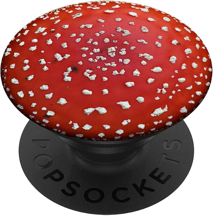 Mushroom Red Fly Agaric Amanita Nature Fungus Forest Design PopSockets Adhesive PopGrip