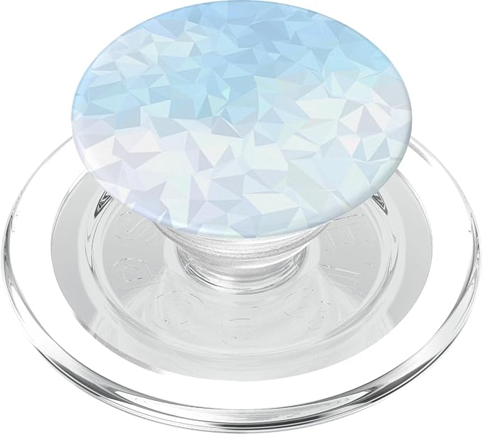 Cool Modern Blue Ombre Gradient Geometric Pattern PopSockets Adhesive PopGrip
