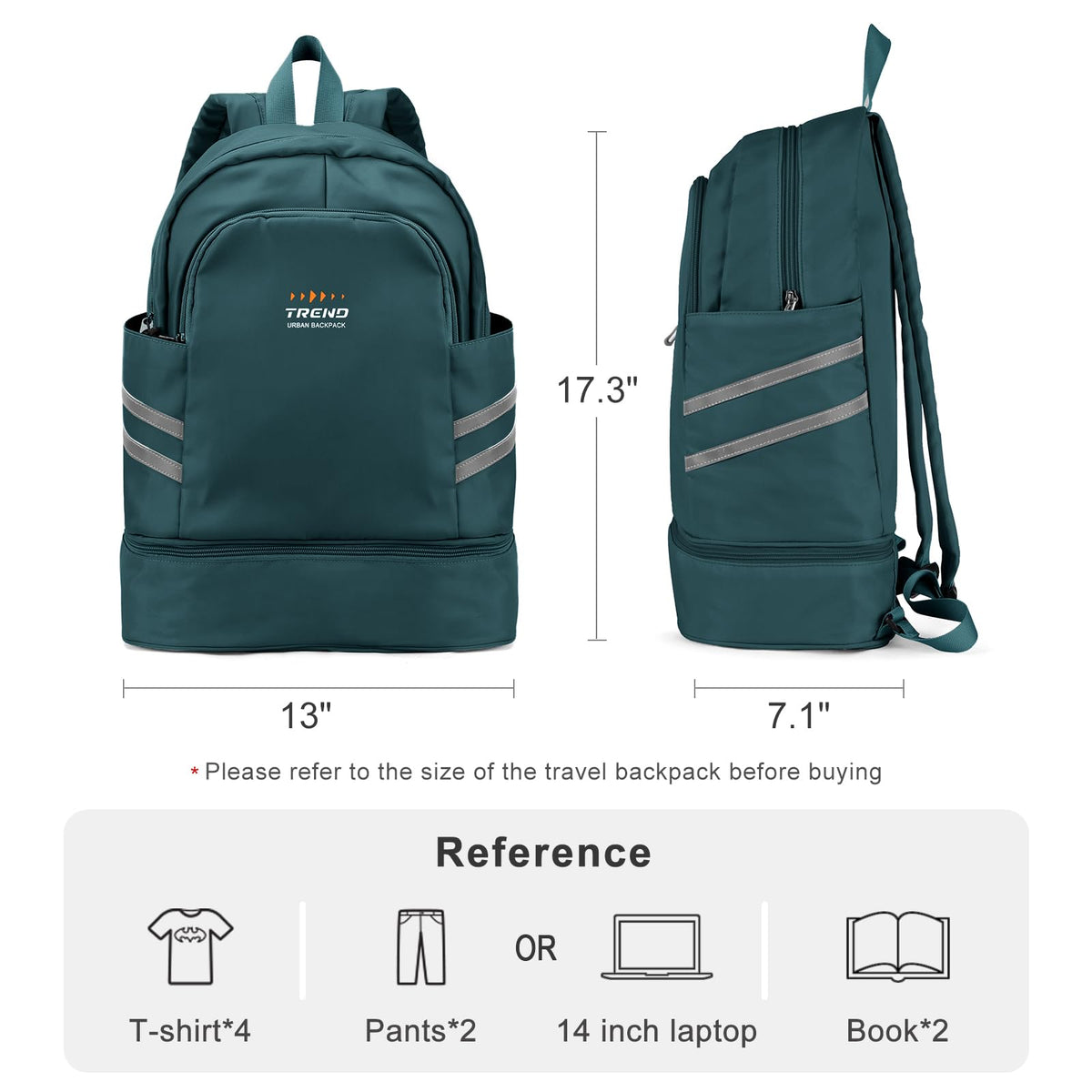 coofay Gym Backpack for Women Waterproof Backpack with Shoe Compartment Lightweight Travel Backpacks Workout Sports Backpacks Large Gym Bag
