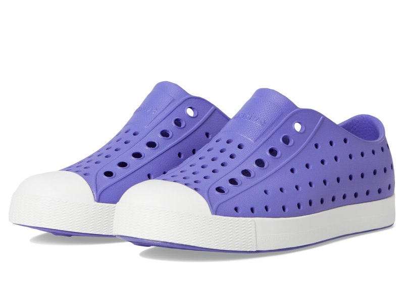 Native Shoes Unisex-Kids Jefferson Sneakers, Punk Purple/Shell White, 13 Little Kid