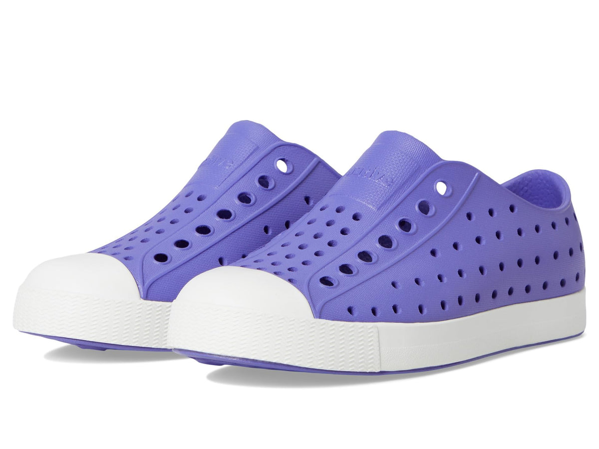 Native Shoes Unisex-Kids Jefferson Sneakers, Punk Purple/Shell White, 4 Big Kid