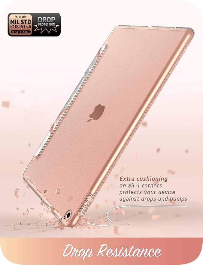 i-Blason Cosmo Lite Case for New iPad 8th/7th Generation iPad 10.2 2020 2019 Case Slim Trifold Stand Smart Case Translucent Hard Back Protective Cover with Auto Sleep/Wake (Ameth)