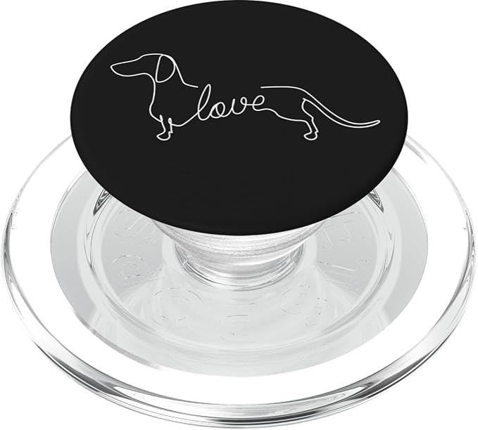 Dachshund Chiweenie Wiener Dog Love Art Sketch Gift PopSockets Adhesive PopGrip