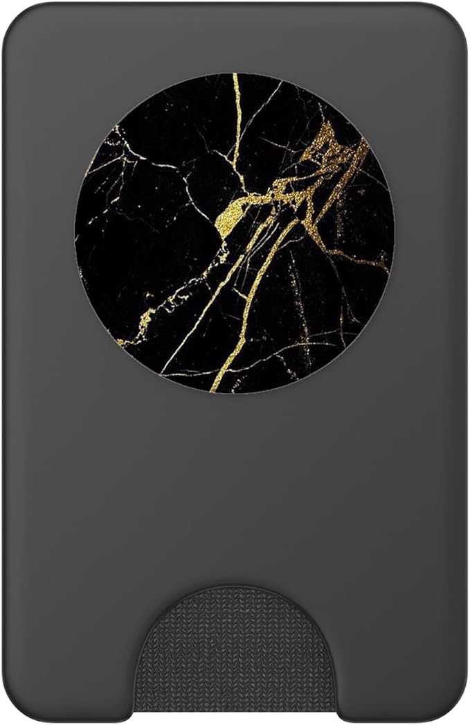 Black Gold-Marble PopSockets Adhesive PopGrip