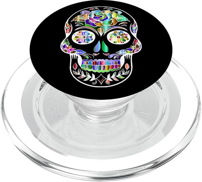 Dia De Los Muertos Pop Socket for Phone PopSockets Skull PopSockets Standard PopGrip