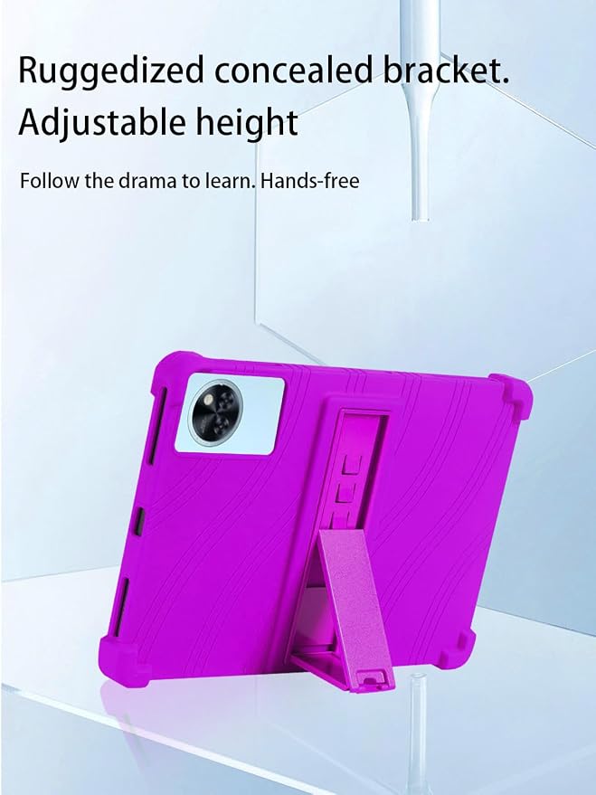 for DOOGEE U11 2025 New Tablet 11'' Android 15 Tablet Model CaseSoft Silicone Adjustable Stand Cover Lightweight Kids FriendlyBlack.