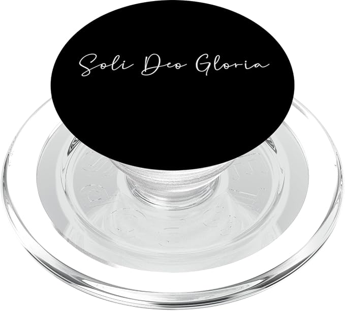 Soli Deo gloria Latin Christian Theology Women PopSockets MagSafe PopGrip for iPhone