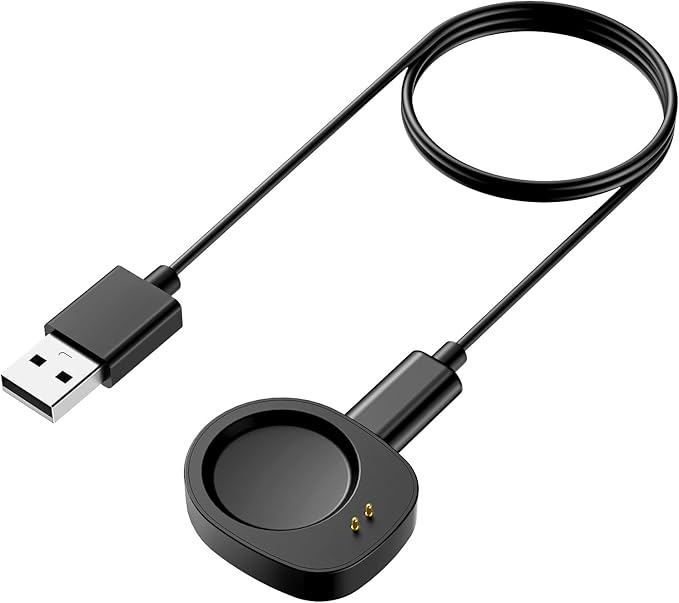 TiMOVO Dock Charger Compatible with Amazfit T-Rex 3/Balance 2, 3.3ft/1m Magnetic Replacement Charging Stand, Smartwatch Accessories