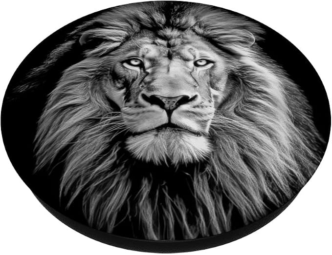 Fierce Lion Animal Reflection Leo Lion PopSockets Adhesive PopGrip
