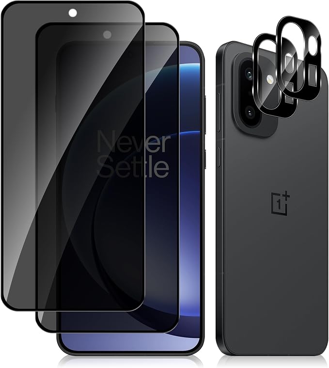 4 Pack Nothing Phone (3a) Pro 5G Privacy Screen Protector 2 Pack Privacy Tempered Glass Film and 2 Pack Camera Lens Protector Anti-Spy Protection for Nothing Phone (3a) Pro 5G Screen Protector