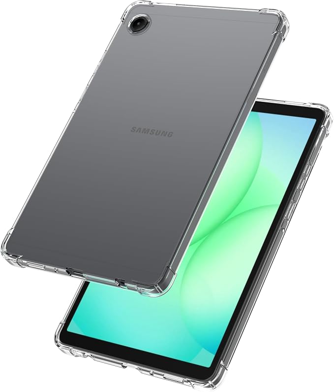 for Samsung Galaxy Tab A11+ Tablet Case Scratch-Resistant Back Shockproof Slim Advanced Airbag Drop Protection Crystal Clear Tablet Case for Galaxy Tab A11 Plus 11 [Clear]
