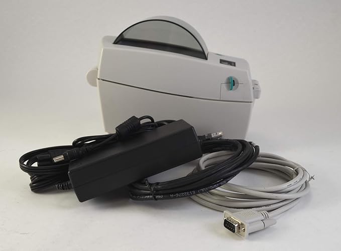 ZEBRA TLP2824 Plus Thermal Transfer Desktop Monochrome Printer Print Width of 2 in Serial and USB Port Connectivity 282P-101110-000