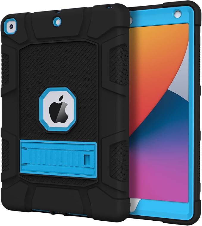Azzsy Case for iPad 9th Generation/iPad 8th Generation/iPad 7th Generation (10.2 Inch 2021/2020/2019 Model) Heavy Duty Shockproof Rugged Protective Case for iPad 10.2 inch Alpine Green
