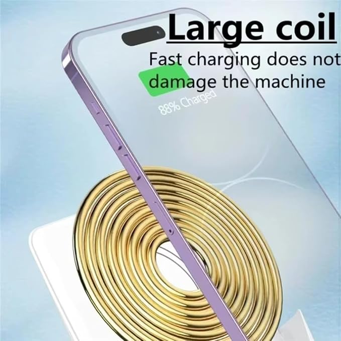 Desktop Wireless Charger with Speaker Phone Holder Stand for iPhone 17 16 15 14 13 12 Pro Max Samsung S25 S24 Xiaomi Smart Charging Station (White)