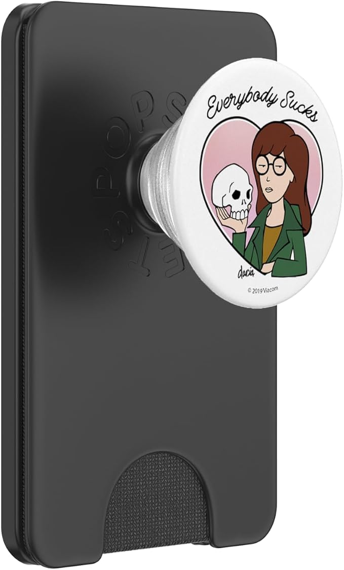 Daria Everybody Sucks Heart Portrait PopSockets Adhesive PopGrip