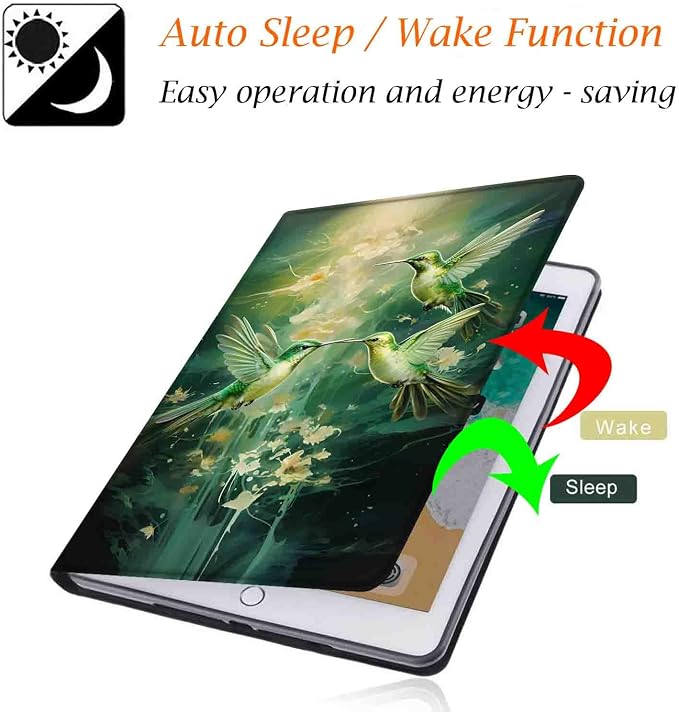 Case for Samsung Galaxy Tab A9 Plus 11 2023 Multi-Viewing Angles with Automatic Sleep/Wake Function for Samsung Galaxy A9+Tablet (SM-X210/X216/X218) American Flag Wolf