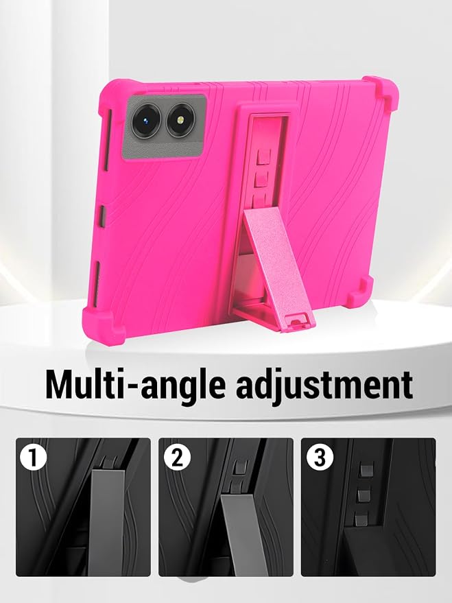 for TABWEE T50 (11 Inch) Android 16 Tablet Protective case ZBAGUG Shockproof Lightweight Silicone Protective Cover with Stand Child-Friendly Protection Easy to Clean Design Black.