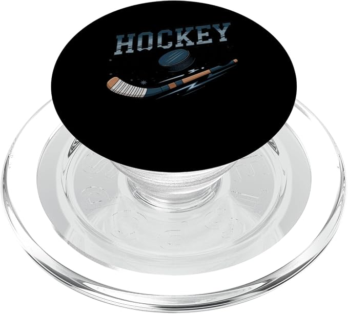 Hockey Mom Stylish Sports Parent Design PopSockets PopWallet for MagSafe