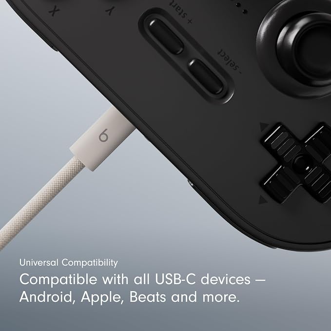 Beats 240W USB-C to USB-C Braided Cable Fast Charging Durable/Tangle Free Compatible with Apple and Android Devices (3 m/10 ft) – Bolt Black
