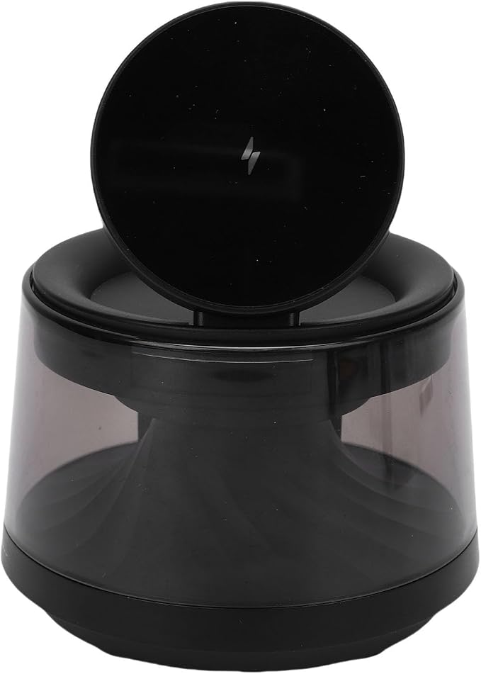 3 in 1 Wireless Charging Station with Bluetooth Speaker Adjustable Night Light for Bedside Use Compact Design