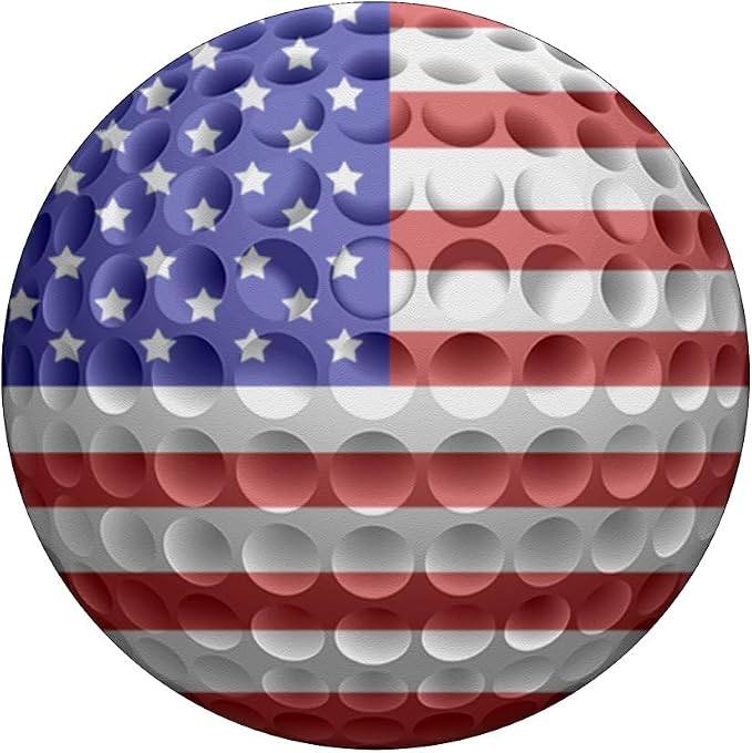 Golf USA Flag American Golfing PopSockets Adhesive PopGrip