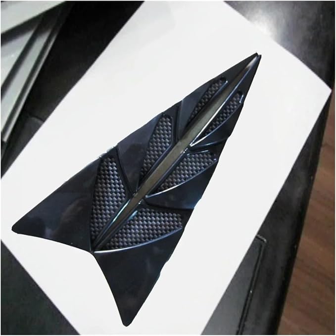 2Pcs Universal Black Cars Auto Vehicle Tuning Air Flow Intake Scoop Bonnet Vent