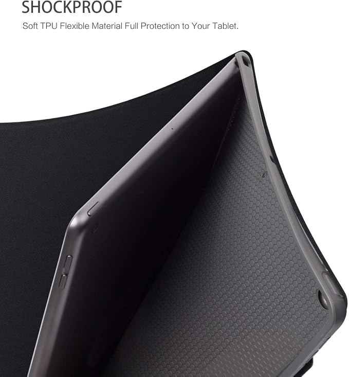 Case for iPad 9th / 8th / 7th Generation (2021/2020/2019) 10.2 Inch PU Leather Slim Folding Stand Shell Protective TPU Cover with Auto Wake/Sleep Sunflower African American Women