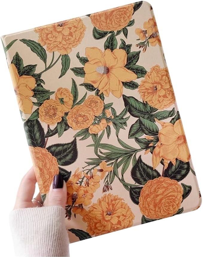 Flower Case for Xiaomi Redmi Pad 2 11 Case Flower Pattern Cute Floral Illustrated Printed Cover with Pencil HolderColor 5