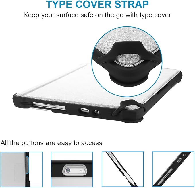 for Surface Go 3 Case Surface Go 2 Case Surface Go Cases Shockproof Rugged Folio Surface Go 3/ Go 2/ Go Protective Cases Cover Compatible with Microsoft Surface Go 2/ Go 3/ Go 10 inch Tablet