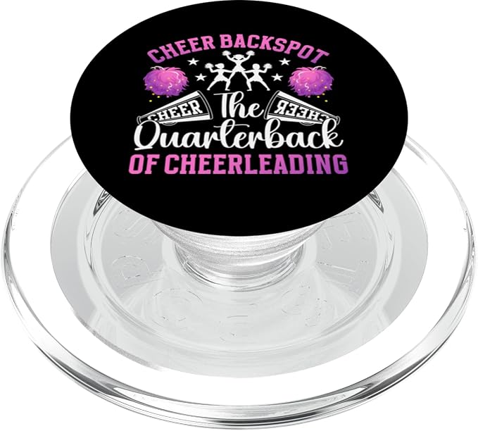 Cheer Backspot The Quarterback Of Cheerleading Backspot PopSockets Standard PopGrip