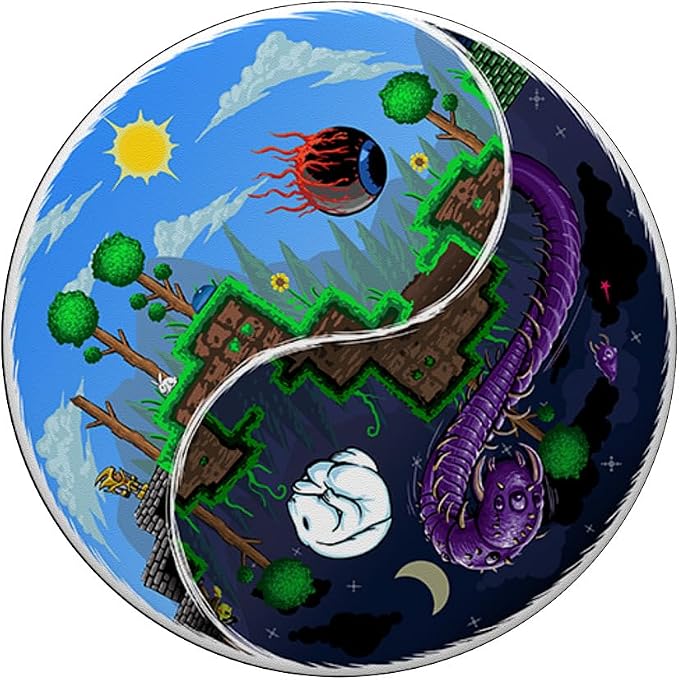 Terraria Night and Day PopSockets Adhesive PopGrip