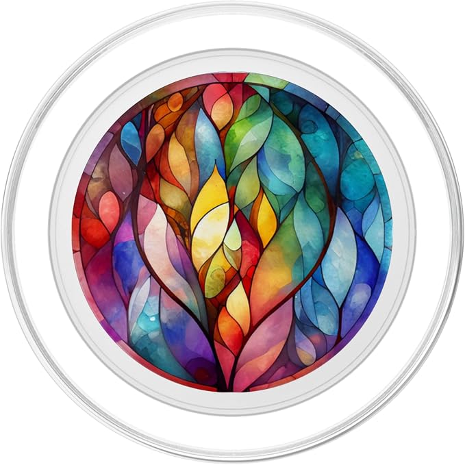 Beautiful Watercolor Stained Glass PopSockets Adhesive PopGrip
