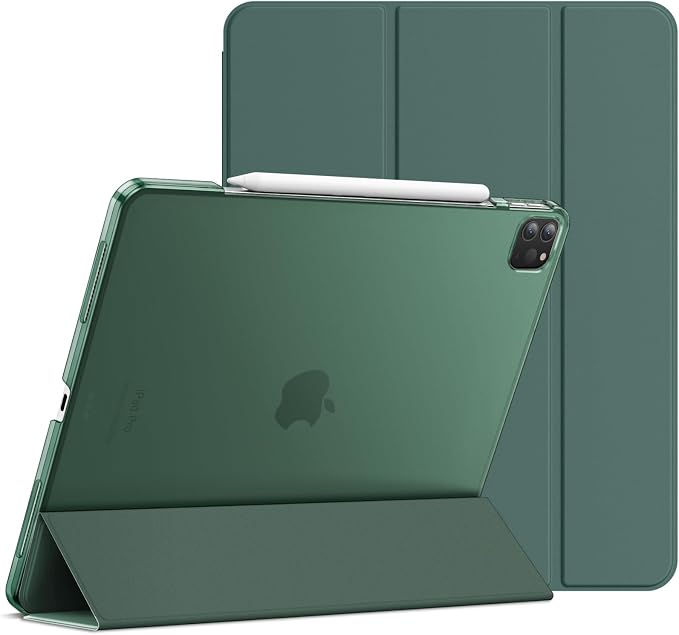 JETech Case for iPad Pro 12.9-Inch (2020/2018 Model 4th/3rd Generation) Compatible with Pencil Cover Auto Wake/Sleep (Black)