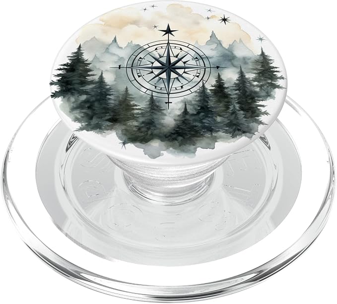 Mountains Wilderness Forest Hiking Pine Tree Nature PopSockets PopGrip for MagSafe