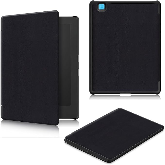 Kepuch Custer Case for Kobo Aura H2O Edition 2Ultra-Thin PU-Leather Hard Shell Cover for Kobo Aura H2O Edition 2 - Black