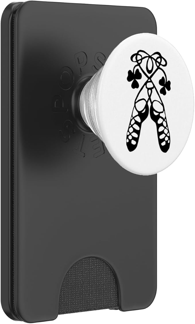 Girls Irish Dance Soft Shoes Ghillies Feis PopSockets Adhesive PopGrip