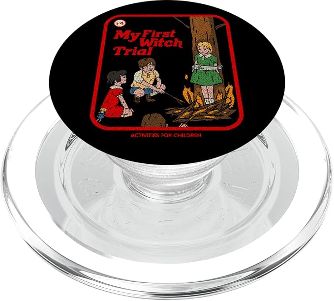 My First Witch Trial Vintage Childgame Horror Goth Punk Premium PopSockets Adhesive PopGrip