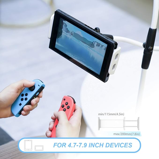 Cell Phone Holder Lamicall Gooseneck Phone Holder : Adjustable Phone Mount Cradle Stand Compatible with Switch Phone 11 Pro XS Max XR X 8 7 6 6s Plus More 4.7-7.9 inch Devices