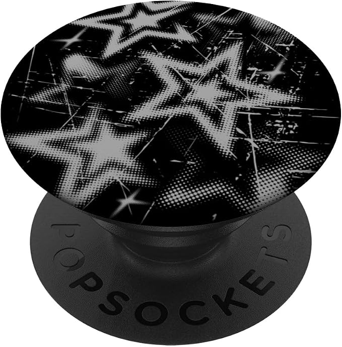 Y2k Grunge Stars 2000s Cyber Vintage Graphic PopSockets PopGrip for MagSafe