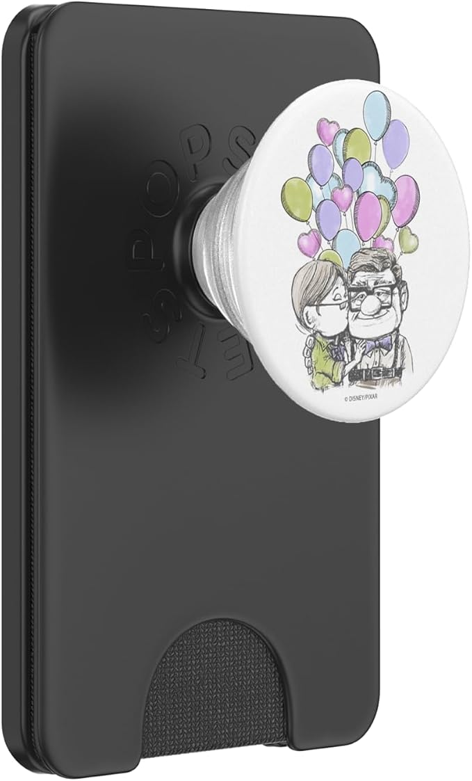 Disney Pixar Up Carl Ellie Kiss with Balloons PopSockets Adhesive PopGrip