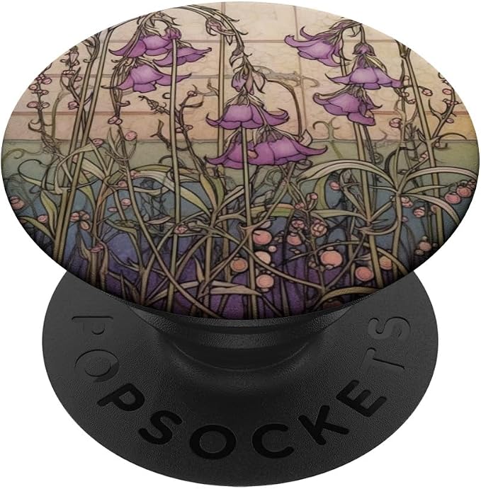 Cute Floral Heather Flower Art Nouveau PopSockets Adhesive PopGrip