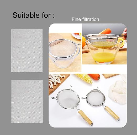 1Pcs 200 Mesh 304 Stainless Steel Fine Pollen Screen Filtration Woven Wire Mesh