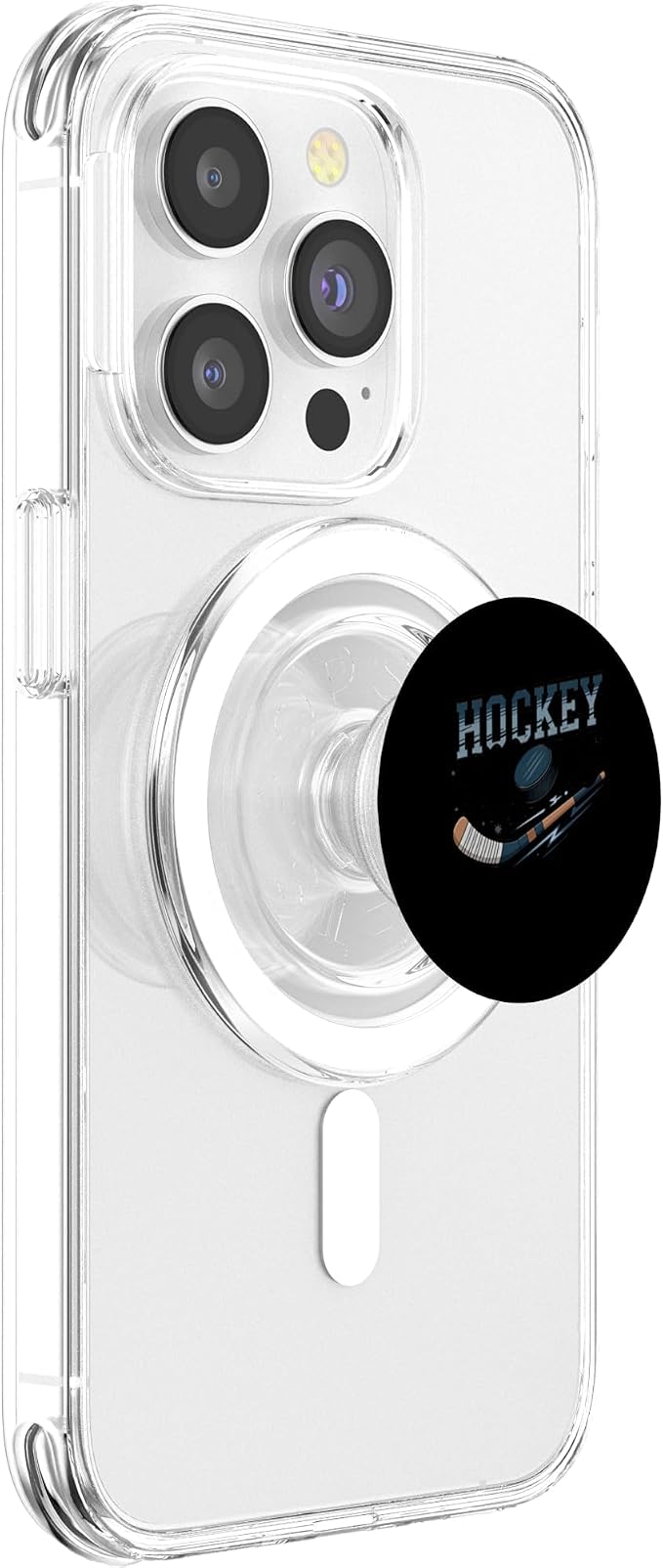 Hockey Mom Stylish Sports Parent Design PopSockets PopWallet for MagSafe