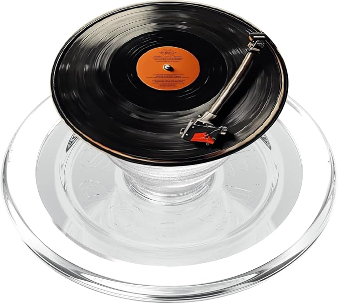 Vinyl Record Player Vinyl Collector Retro Music Lover PopSockets Adhesive PopGrip